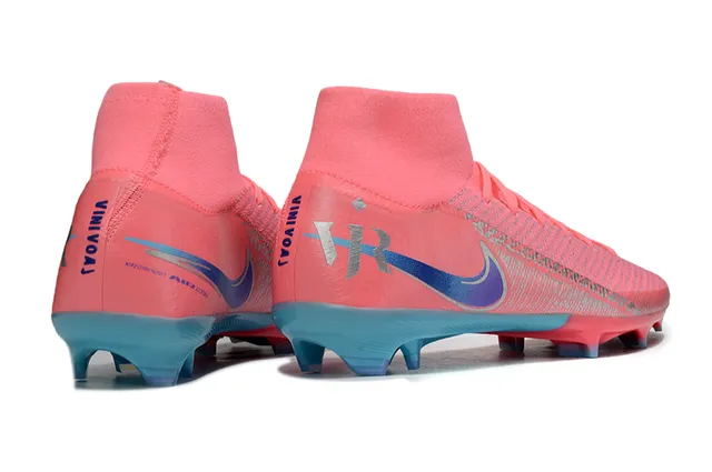 Nike Mercurial Vapor أحذية كرة القدم وردي وأزرق سماوي Firm-Ground 5