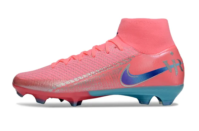 Nike Mercurial Vapor أحذية كرة القدم وردي وأزرق سماوي Firm-Ground 7