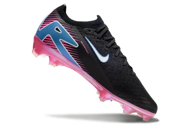 Nike Mercurial Vapor R Air Zoom Black Pink Blue أحذية كرة القدم للأرض الصلبة 2
