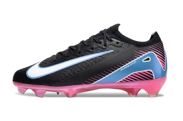 Nike Mercurial Vapor R Air Zoom Black Pink Blue أحذية كرة القدم للأرض الصلبة 6
