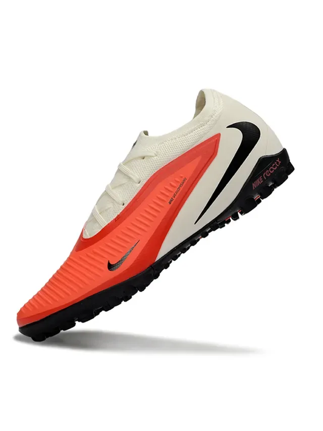 Nike Orange Beige Low-Cut Synthetic Upper Molded Studs Turf Soccer Shoes 2
