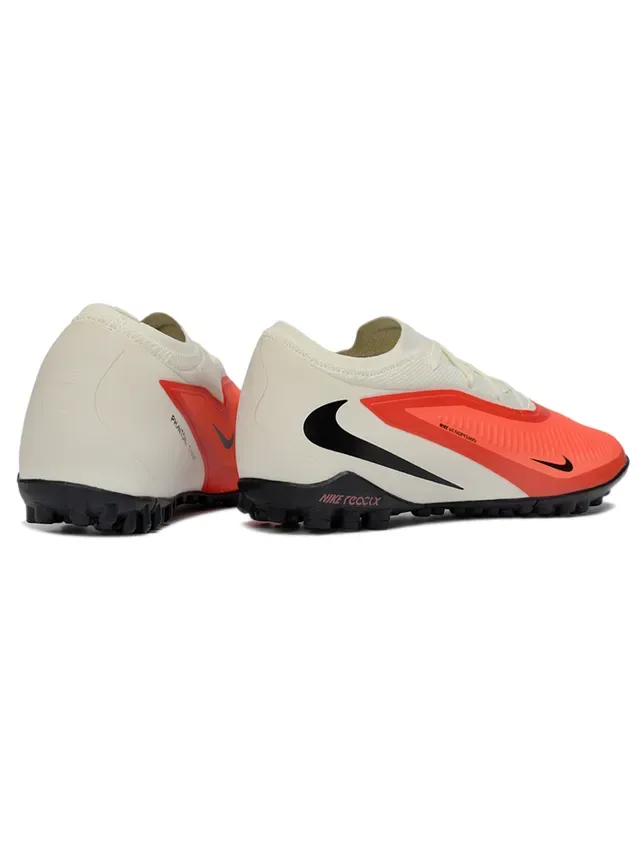 Nike Orange Beige Low-Cut Synthetic Upper Molded Studs Turf Soccer Shoes 6