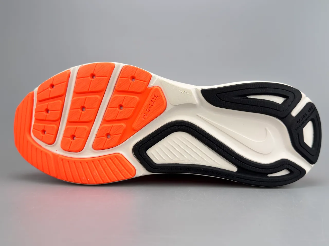 Nike Orange Black Mesh Upper Synthetic Overlays Running Shoes 8