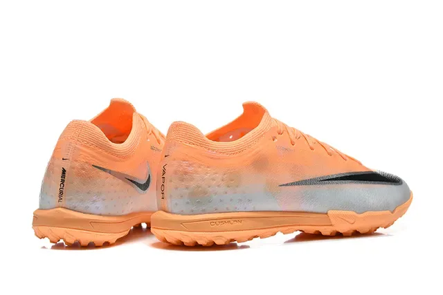 Nike Orange Silver Low-Cut Synthetic Upper Turf Soccer Shoes 5