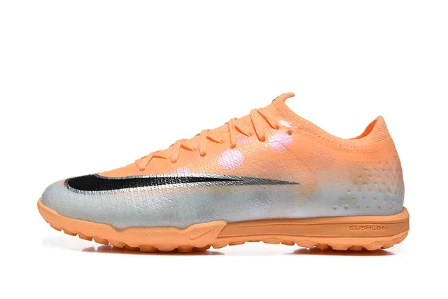 Nike Orange Silver Low-Cut Synthetic Upper Turf Soccer Shoes 10