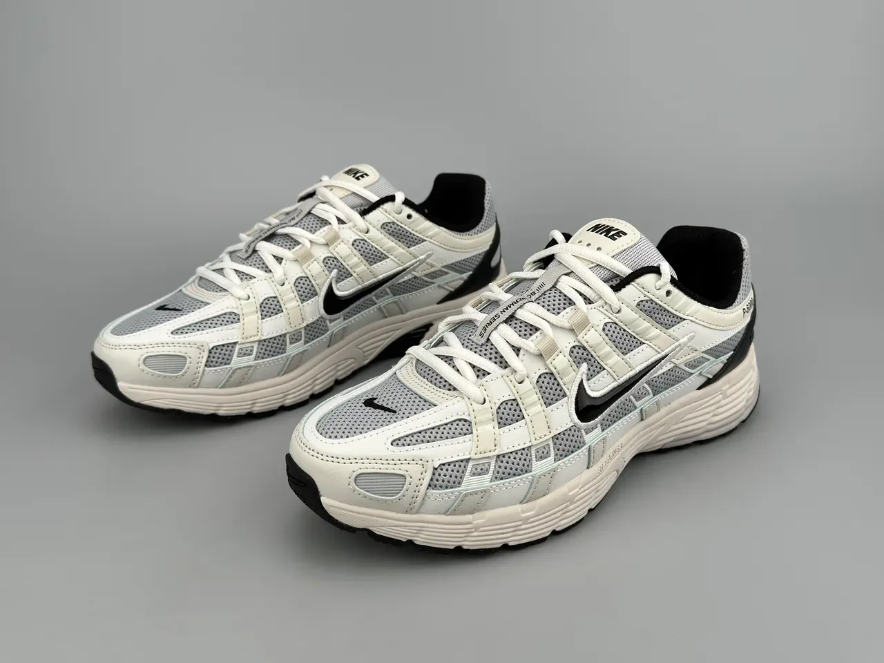 Nike P-6000 Off-White and Gray Lifestyle Sneakers 9