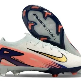 Nike Phantom GT Air Zoom White Coral Navy Gold Firm-Ground फुटबॉल जूते