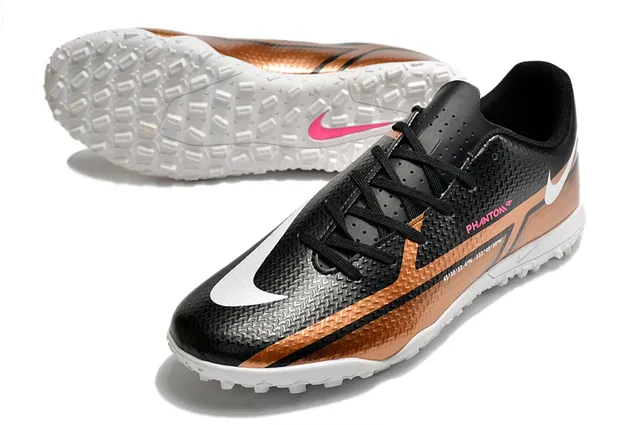 Nike Phantom GT Black Brown Low-Cut Synthetic Upper Turf Soccer Shoes 17