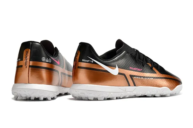 Nike Phantom GT Black Brown Low-Cut Synthetic Upper Turf Soccer Shoes 18