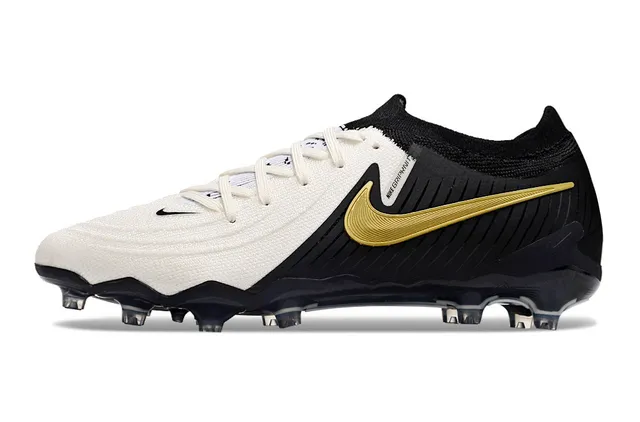 Nike Phantom GT Doré Noir Blanc Firm-Ground Chaussures de football 7