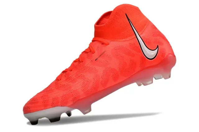 Nike Phantom GT حذاء كرة القدم برتقالي شفاف مع أعلى جزء يناسب الجوارب مخطط شيفرون من المواد الاصطناعية Firm-Ground 3