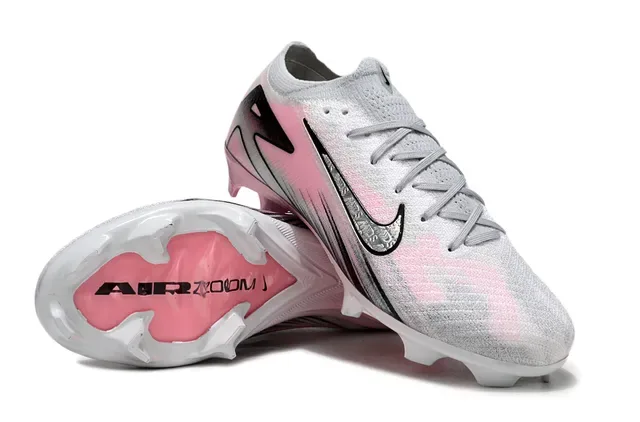 Nike Phantom GT tênis de futebol rosa prata malha degradê Firm-Ground 4
