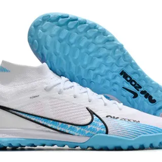 Nike Phantom GT 白蓝 Flyknit Upper Sock-Fit Collar Turf 足球鞋
