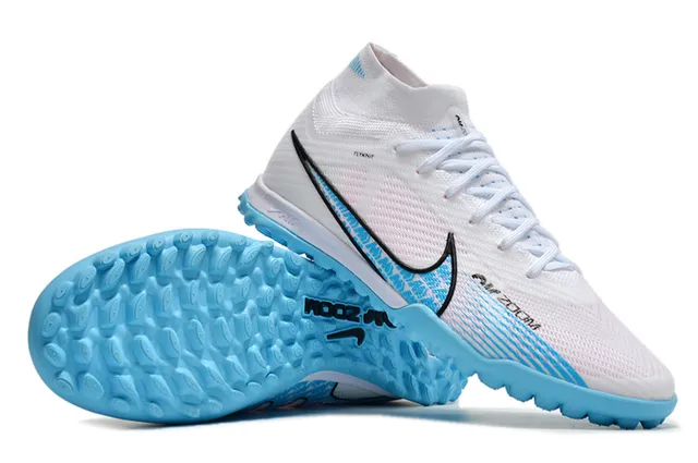 Nike Phantom GT 白蓝 Flyknit Upper Sock-Fit Collar Turf 足球鞋 4