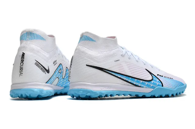 Nike Phantom GT 白蓝 Flyknit Upper Sock-Fit Collar Turf 足球鞋 5