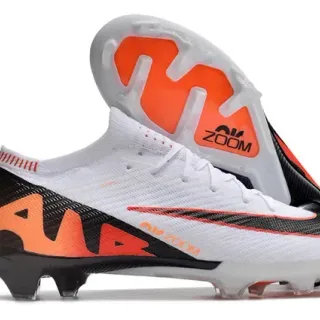 Nike Phantom GT Sapatos de futebol branco laranja malha gola alta para terreno firme