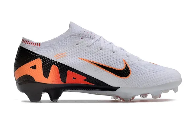 Nike Phantom GT Zapatos de fútbol blanco naranja upper de knit cuello alto para césped artificial 7