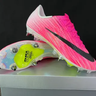 Nike Rose Noir Flyweave Upper Low-Cut Collar Firm-Ground Chaussures de Football