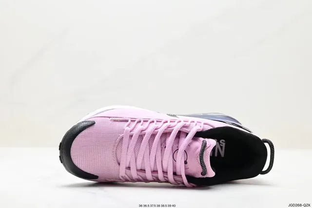Nike Pink Black Mesh Upper Visible Air Unit Sneakers 3