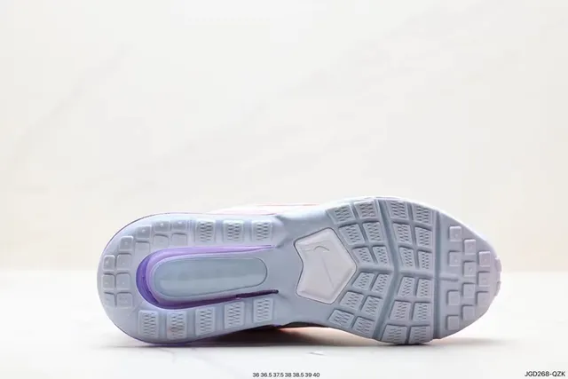 Nike Pink Purple Mesh-and-Textile Upper Gradient Translucent Heel Unit Lifestyle Sneakers 4