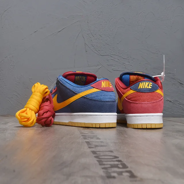 Nike SB Dunk Low Red Blue Yellow Skateboard Shoes 3