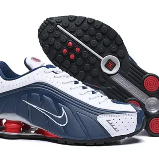 Nike Shox NZ أبيض بحري أحمر أحذية رياضية أسلوب حياة