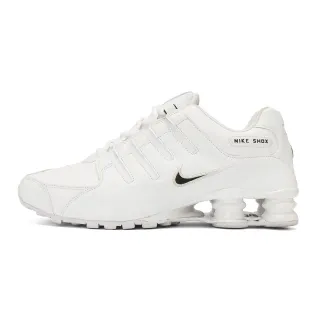 Nike Shox حذاء رياضي جلد أبيض للأسلوب الحياة