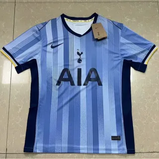 Nike Tottenham Hotspur Away Blue Navy Vertical Striped V-Neck Jersey