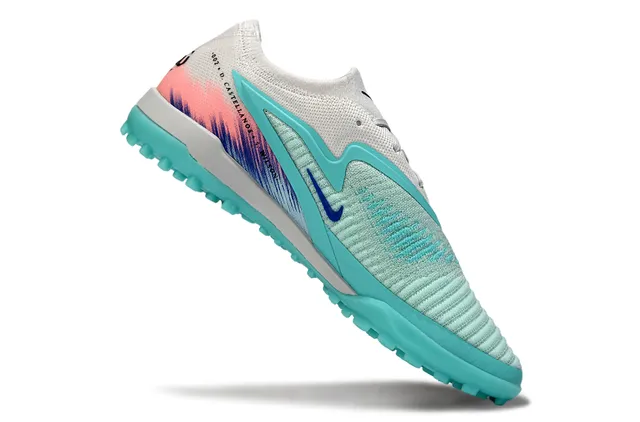 Nike United 082 تركواز أبيض أحذية كرة القدم للعشب الاصطناعي 2