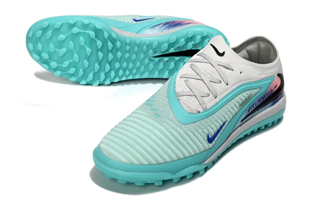 Nike United 082 تركواز أبيض أحذية كرة القدم للعشب الاصطناعي 4