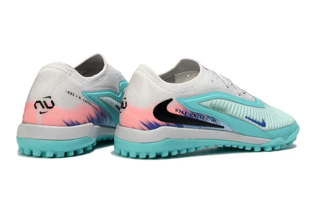 Nike United 082 تركواز أبيض أحذية كرة القدم للعشب الاصطناعي 5