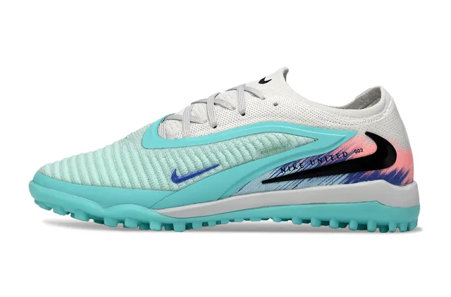 Nike United 082 تركواز أبيض أحذية كرة القدم للعشب الاصطناعي 7