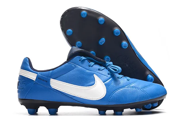 Nike Branco Preto Baixo-Corte Couro-Sintético Híbrido Superior Terreno Firme Sapatos de Futebol 3