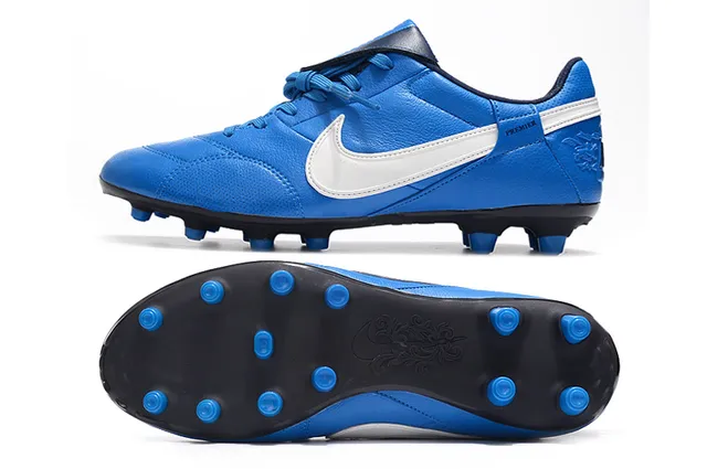 Nike Branco Preto Baixo-Corte Couro-Sintético Híbrido Superior Terreno Firme Sapatos de Futebol 24