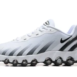 Nike Chaussures Lifestyle Blanches et Noires Low-Top Upper Hybride Mesh-Synthetic