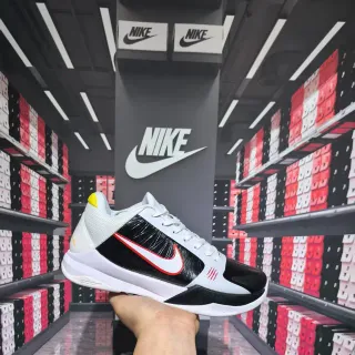 Nike白色黑色低帮轮廓分层合成笼篮球鞋
