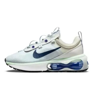 Nike White Blue Mesh Upper Visible Air Cushioning Unit Sneakers