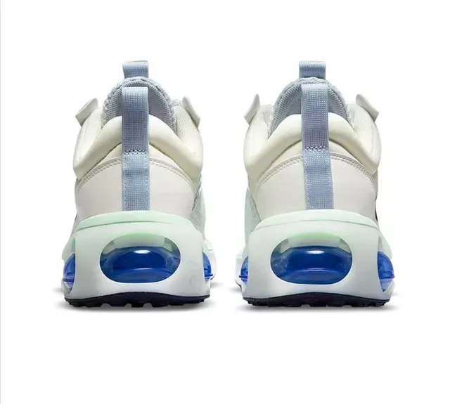 Nike Branco Azul Malha Superior Unid. Amort. Ar Visível Tênis 4