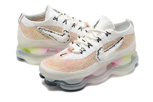 Nike White Multicolor Knit Upper Deconstructed Swoosh Lifestyle Sneakers 5