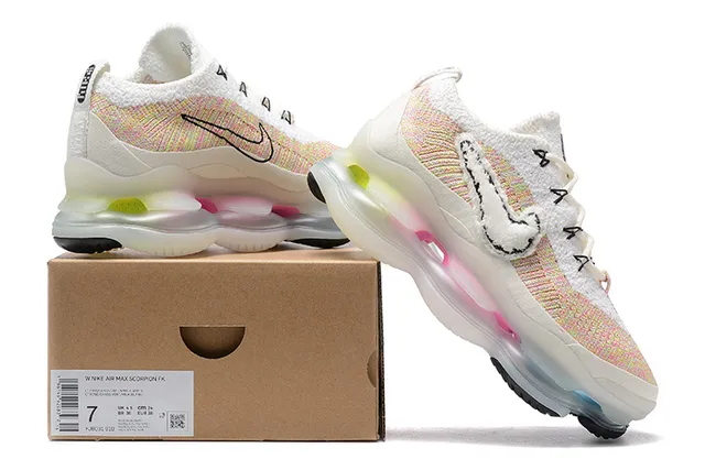 Nike White Multicolor Knit Upper Deconstructed Swoosh Lifestyle Sneakers 8