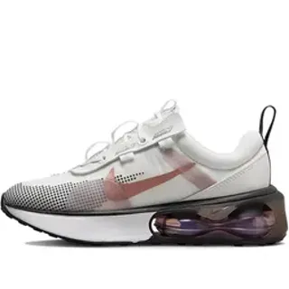 Nike أبيض وردي شبكة مثقوبة علوية شفافة مرئية Air Unit أحذية رياضية نمط حياة