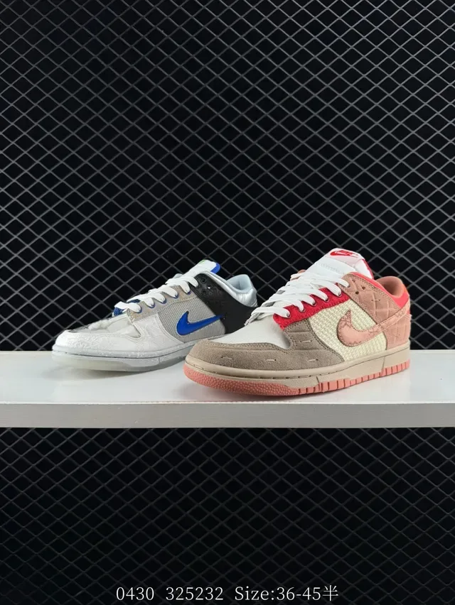 Nike x CLOT Dunk Low What The Lifestyle Sneakers 4