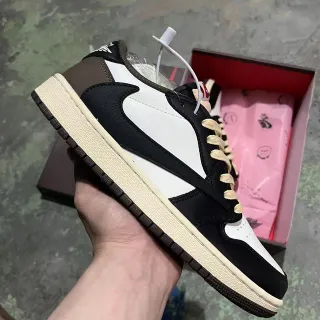 Nike x Off-White Air Jordan 1 Low Mocha حذاء أسلوب حياة