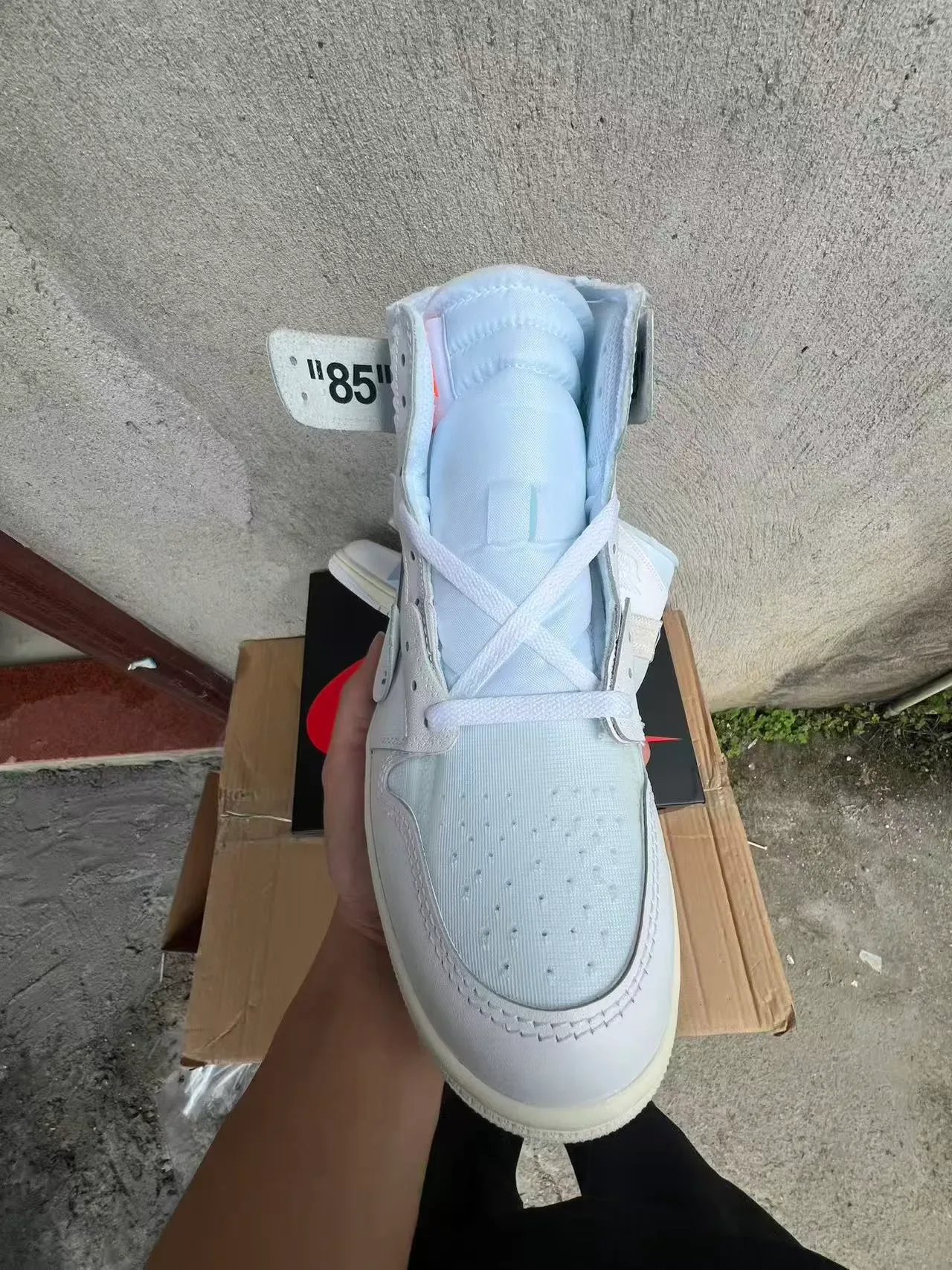 Nike x Off-White Air Jordan 1 'Off-White' أحذية كرة السلة عالية الارتفاع 3