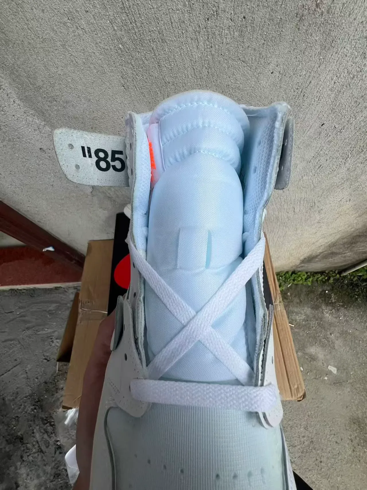 Nike x Off-White Air Jordan 1 'Off-White' أحذية كرة السلة عالية الارتفاع 4