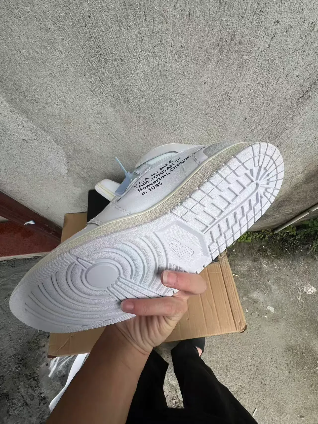 Nike x Off-White Air Jordan 1 'Off-White' أحذية كرة السلة عالية الارتفاع 6