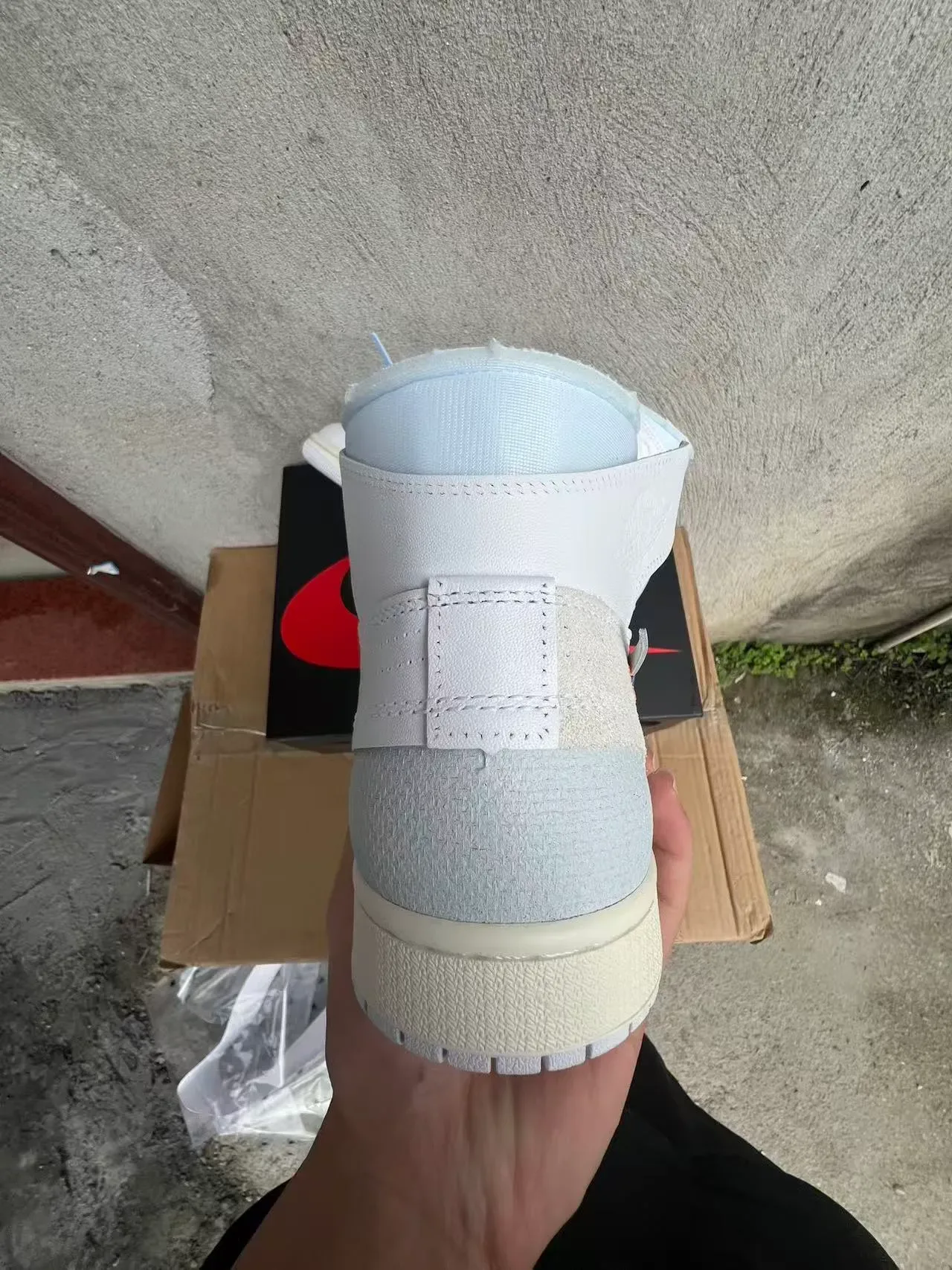 Nike x Off-White Air Jordan 1 'Off-White' أحذية كرة السلة عالية الارتفاع 8