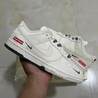 Nike x Supreme Dunk Low Off-White स्केटबोर्ड जूते
