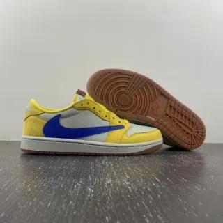 Nike أصفر أزرق منخفض القمة كبسول أسلوب الحياة سنيكرز
