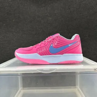 Nike Zoom Cage حذاء رياضي أسلوب حياة وردي أزرق مع الجزء العلوي المصنوعي ذو النسج الموجي